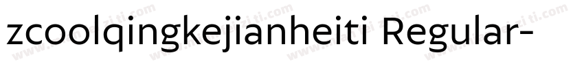 zcoolqingkejianheiti Regular字体转换